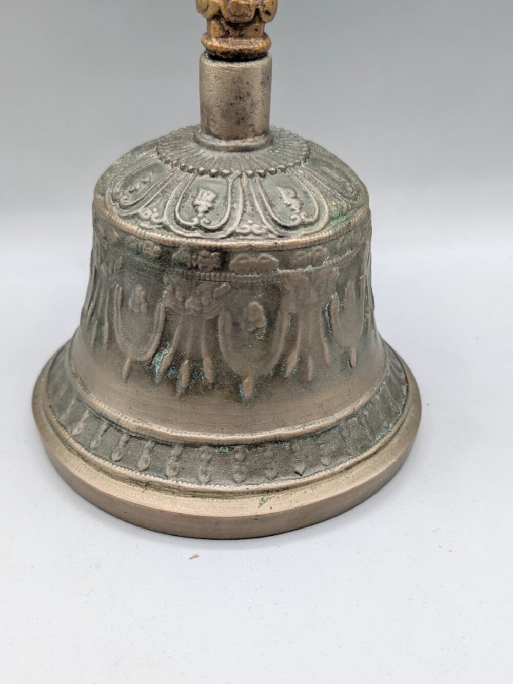 Vintage Buddhist Brass Bell, 9" - Picture 6 of 10